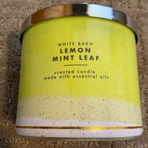 Bath & Body Works Lemon Mint Leaf 3-Wick Candle